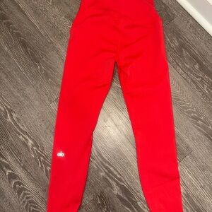 ALO Yoga Bright Red Leggings